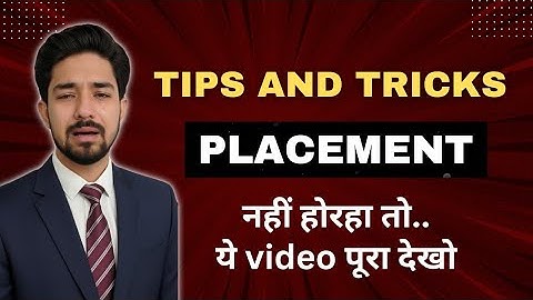 Tips and tricks for placements galgotias university/colleges Rishikesh pandey vlog