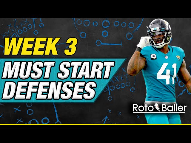 Defense (D/ST) Start Em / Sit Em - Fantasy Football Week 3 