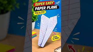 ✈️ How to Make a Super Easy Paper Plane | Step by Step Tutorial 🚀 #Shorts