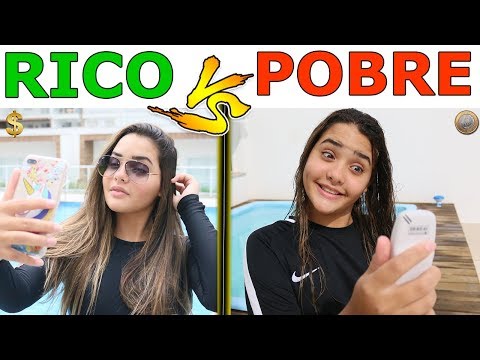 RICO VS POBRE NA PISCINA - Muita Diversão