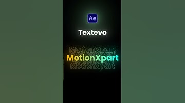 Text animation created in After Effects using the Textevo plugin.