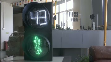 300mm red still pedestrian&2 digits white countdown timer+complex dynamic green pedestrian 2 light