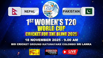 LIVE - Nepal vs Pakistan - 1st Women