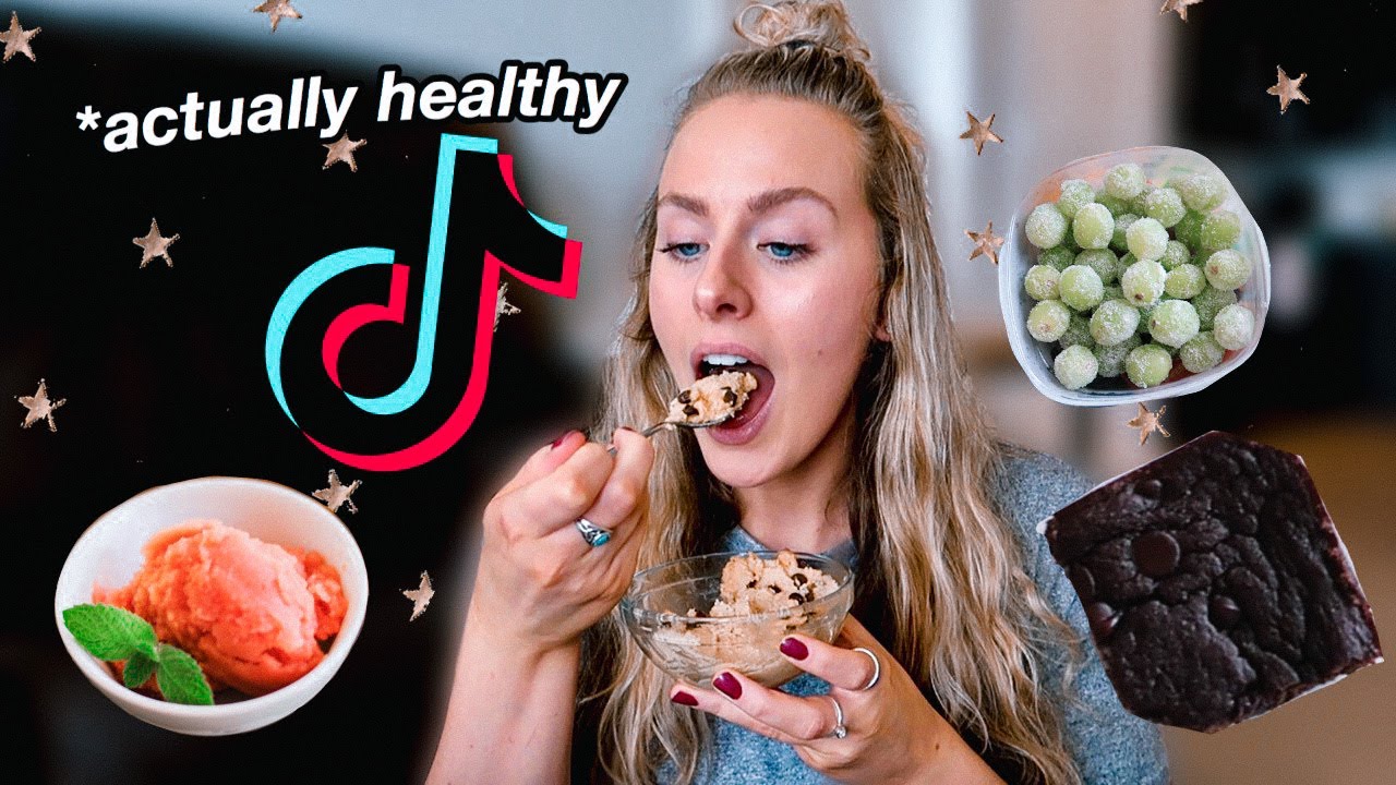 TESTING HEALTHY TikTok SNACKS YouTube