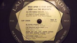 Dion and The Belmonts - I'm Through With Love - Smooth Ballad chords