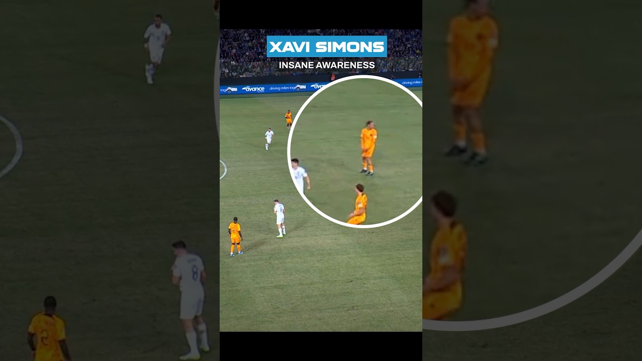 Xavi Simons’ awareness is 🤯🧠