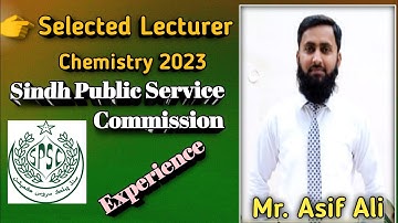 SPSC Selected Lecturer Chemistry 2023|| interview experience by selected Lecturer||Best guidelines