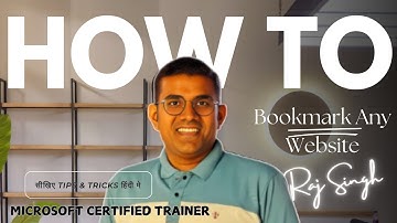 Unlock Secret Chrome Hack to Bookmark Any Website Instantly | Raj Singh Microsoft Certified Trainer
