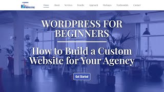 How to Build a One Page Website for Your Agency on WordPress (🔵 IN 2021)