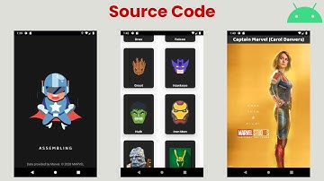 Superheroes & Superheroines Android App || Marvel API || Youtube Data API