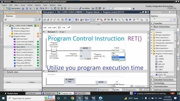 TIA Portal: Program control Instruction | RET