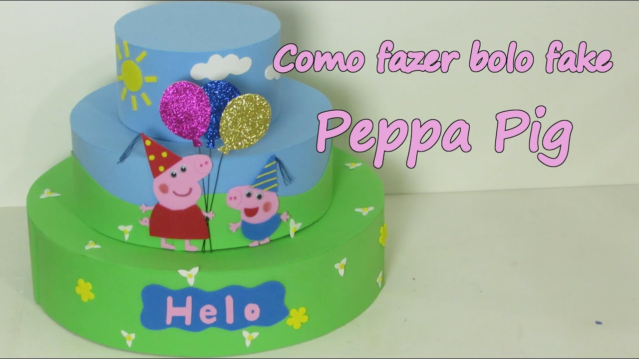 Passo a passo: casa da Peppa pig em eva 