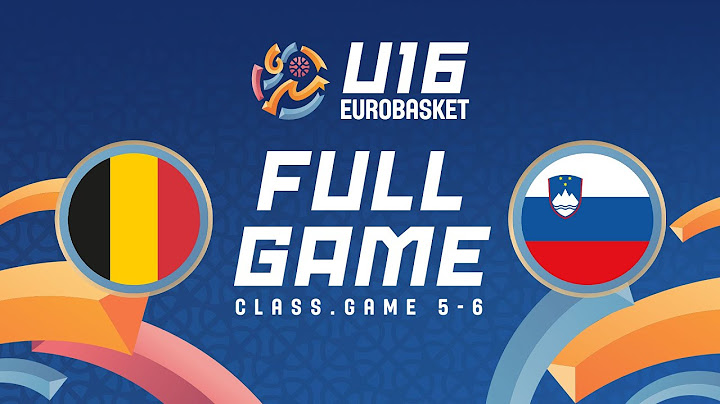 Class. Game 5-6 | Belgium v Slovenia | Full Basketball Game | FIBA U16 Women's EuroBasket 2024