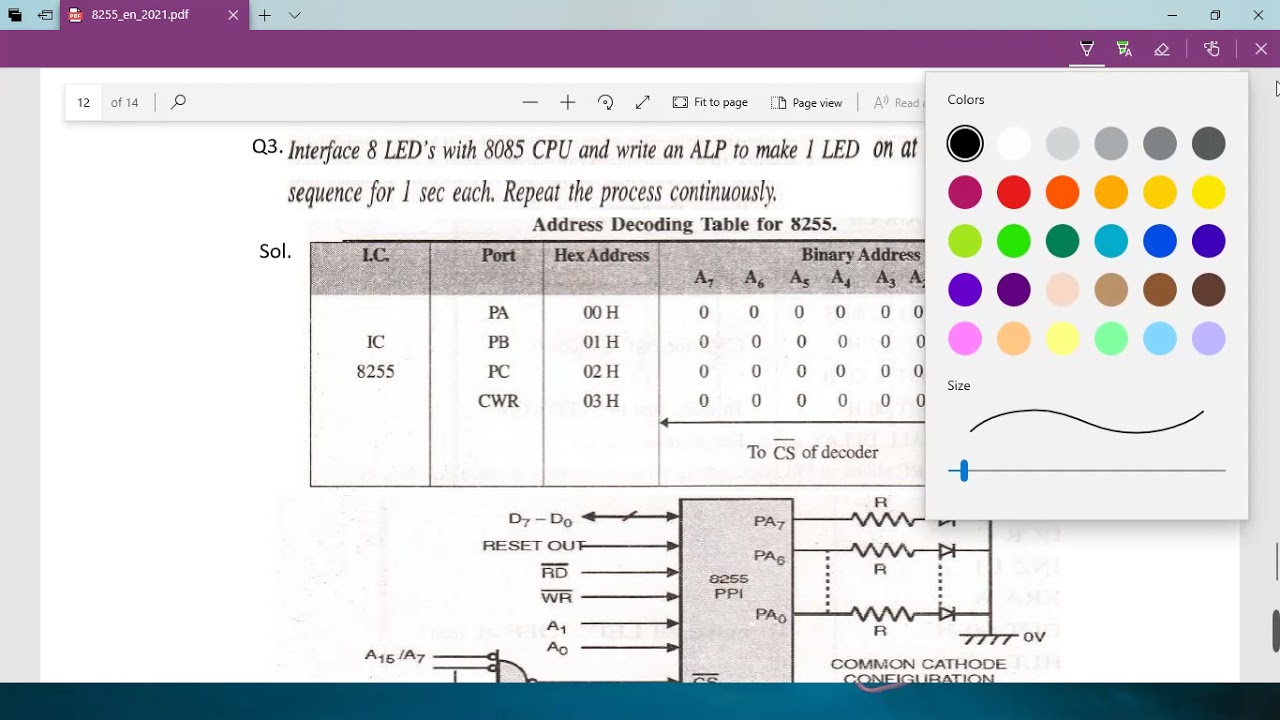 8255 Programming Example - YouTube