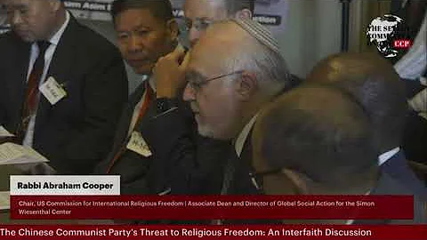 “Religious freedom in China among worst in the world under Xi Jinping” - Rabbi Abraham Cooper