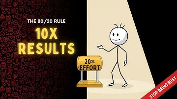 THE 80/20 RULE: Do Less, Get 10X More Results (STOP WASTING YOUR TIME) | ProductivityHacks