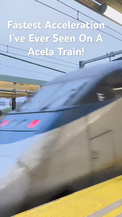 The Fastest Acceleration I’ve Ever Seen On a Acela Train #shorts #acela