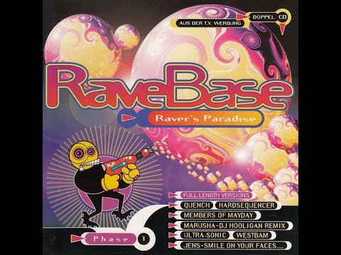 RAVE BASE 1 - PHASE ONE [FULL ALBUM 135:25 MIN] 1994 HD HQ HIGH QUALITY "RAVER´S PARADISE"