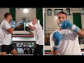 COMEDIAN DAPPER LAUGHS HITS PADS AT WORKOUT FOR HIS DEBUT v SIMPLE SIMON ON MISFITS 011