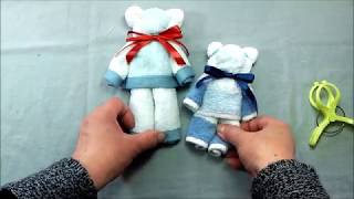 ハンドタオルのくまさんの作り方 （Hand towels bear）