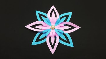 Christmas Snowflakes DIY - 3D Paper Snowflake - Christmas Craft Decoration Ideas