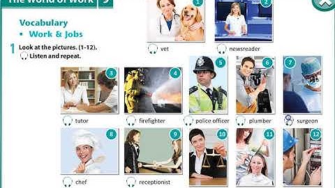 Excel 8 module 9 p99 Work and Jobs Vocabulary