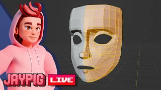 JayPig LIVE: Lets make a new character model in Blender - Pt 2