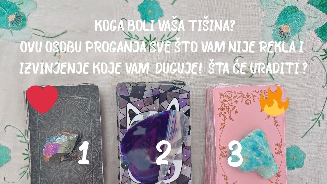 KOGA BOLI VAŠA TIŠINA? OVU OSOBU PROGANJA SVE ŠTO VAM NIJE REKLA I IZVINJENJE KOJE VAM DUGUJE! 