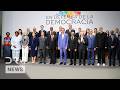 UNSEEN MOMENT: Lula &amp; Sánchez Lead World Leaders in Historic Barcelona Summit Family Photo | AQ1B