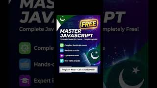 Free of cost JavaScript Course #coding #frontendcourse #code #python #foryou #ahtcoders #learnjs
