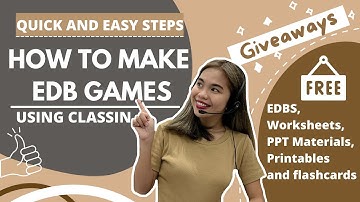 How to make EDB Games & Activities using CLASSIN┃plus GIVEWAYS