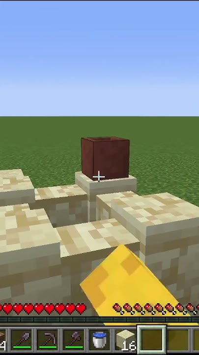 Jak zbudowac zamek z piasku #craft #minecraft #survivalgame #survival # ...