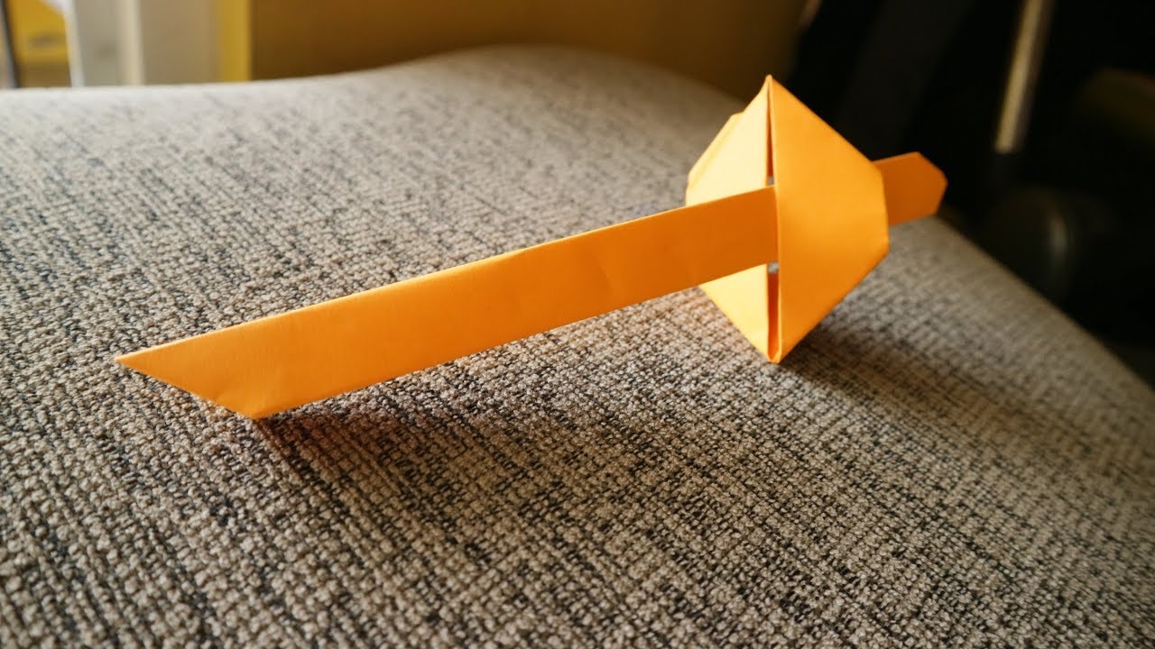 Membuat origami pedang ninja pedang kertas YouTube