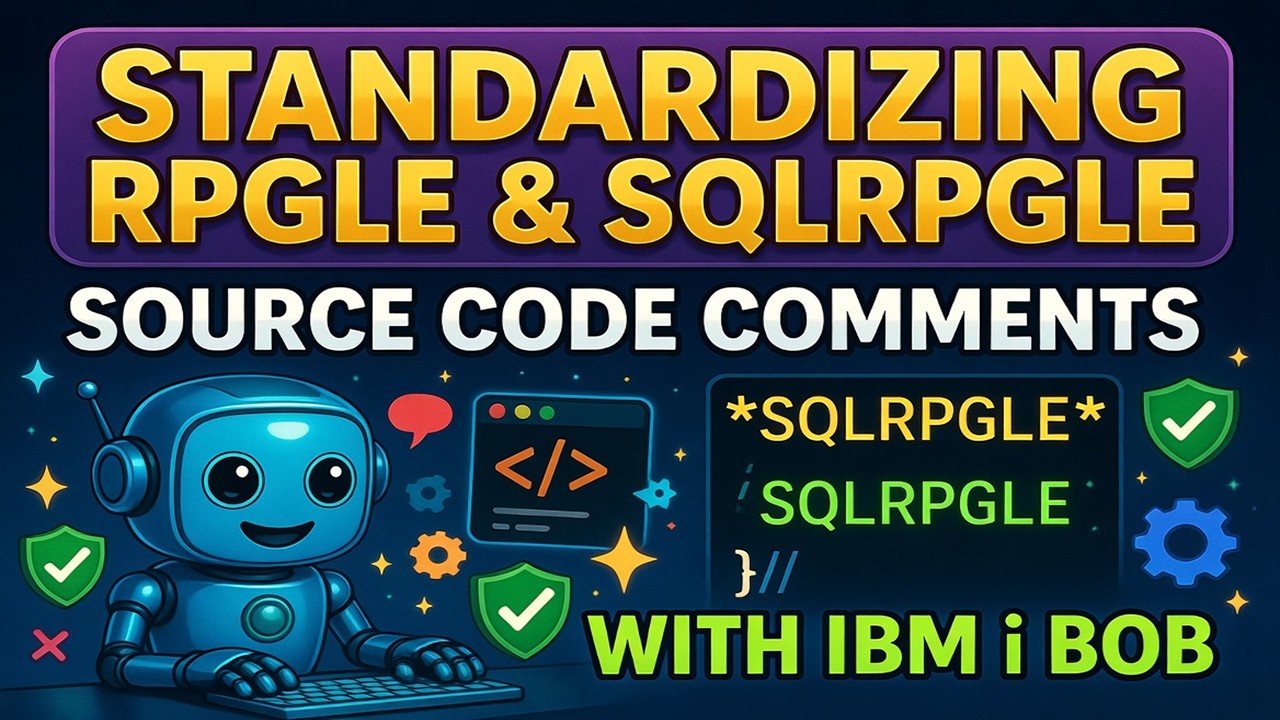 Standardizing RPGLE and SQLRPGLE source code comments with IBM i BOB ...