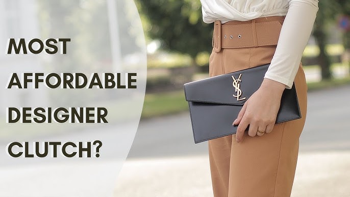 My Saint Laurent Uptown Leather Clutch Review - Sassy In The City