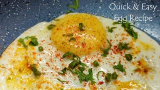 Spicy Poached Eggs - Perfect Egg Poach Recipe - Pan Poached Egg - Pan fried Poached Eggs - egg fry