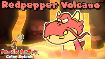 Paper Mario: Color Splash 100% Repainted - Stage 26 - Redpepper Volcano