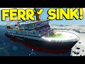 Spycakes & I Sank Our Ferry After Getting Cursed! - Stormworks Multiplayer Sinking Ship Survival