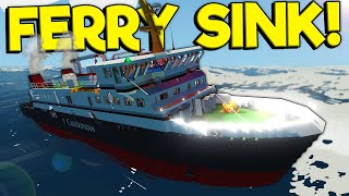 Spycakes & I Sank Our Ferry After Getting Cursed! - Stormworks Multiplayer Sinking Ship Survival