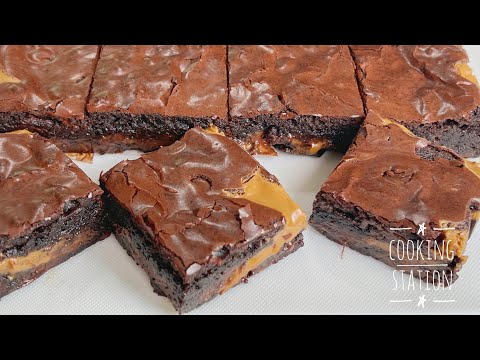 Fudgy Cocoa Brownies with Shiny Crust  NO MIXER