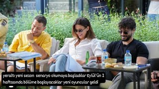 yeraltı yeni sezon  senaryo okumaya başladılar Eylül'ün 2 haftasında bölüme başlayacaklar 