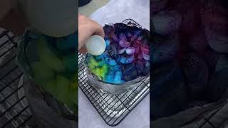 Rainbow Ice Dye Tutorial / Thrifted Upcycle