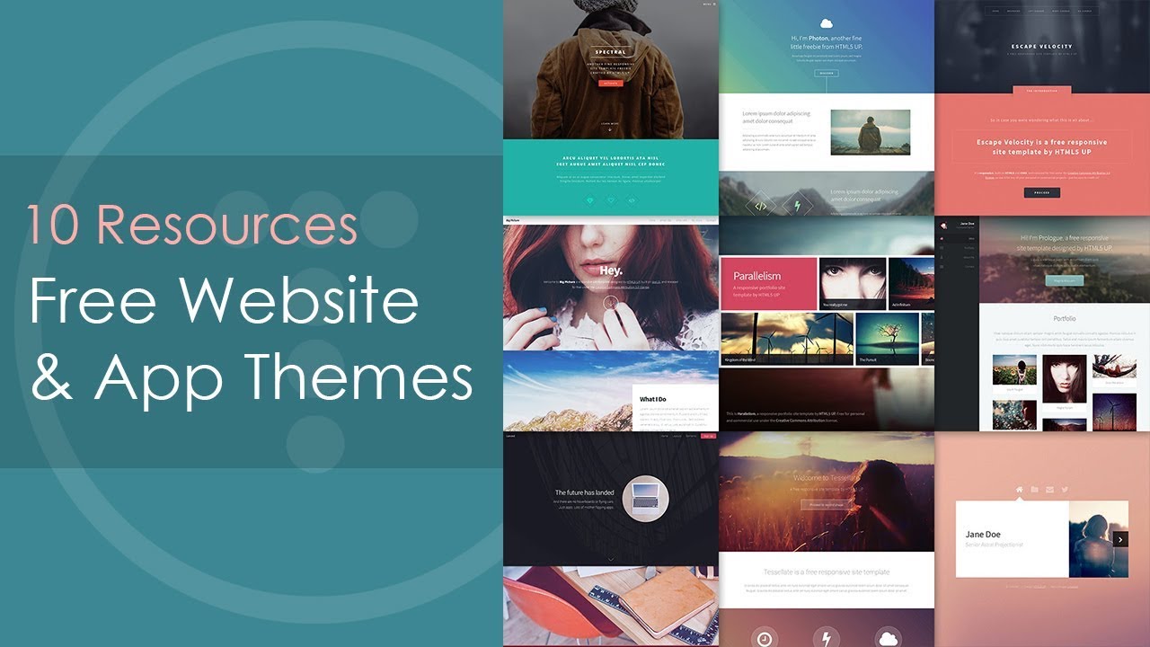template html ฟรี  New Update  10 Resources For Free Website \u0026 Web App Themes