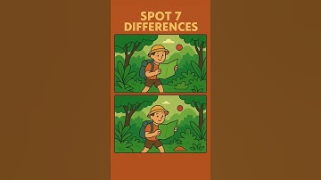 CAN YOU FIND 7 DIFFERENCE?? #testyourknowledge #triviatricks #quiztime #funny #puzzle