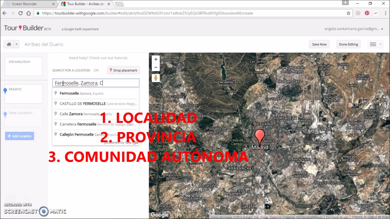 Tutorial Google Tour Builder para niños - YouTube
