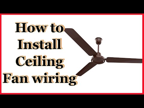 How to install GM ceiling fan wiring, ceiling fan wiring connection, GM fans 1200mm