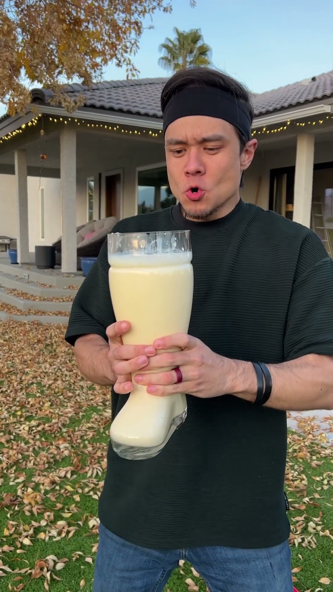 Fastest Egg Nog Chug