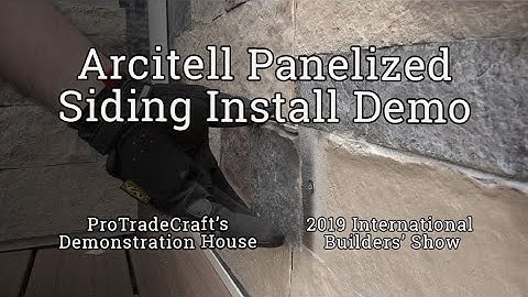 Arcitell Panelized Siding Install Demo at 2019 IBS Show Village