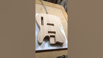 Hobby CNC Router DIY Guitar Body with Solid Wood #shorts