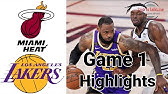 Heat Vs Lakers Game 1 Highlights And Reaction Get Up Youtube